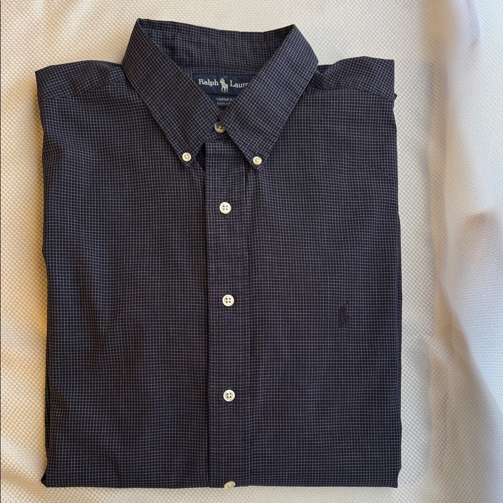 Ralph Lauren Dark Blue Grid Shirt